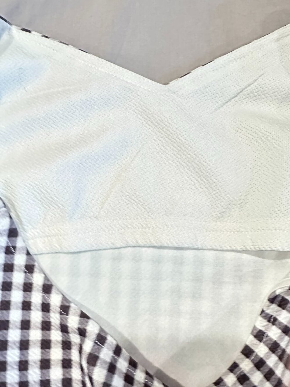 MINKPINK GINGHAM FLORAL DRESS MEDIUM - Picture 6 of 7